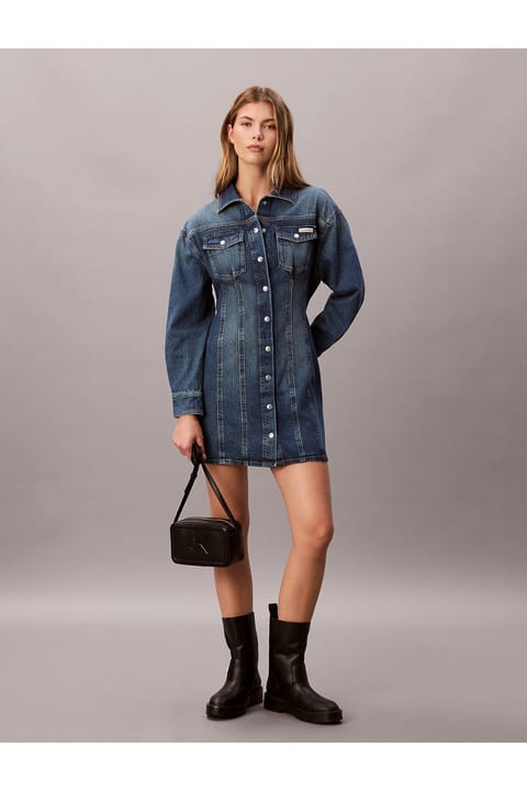 کیف دوشی زنانه مشکی Calvin Klein (LV04F3220G-UB1)