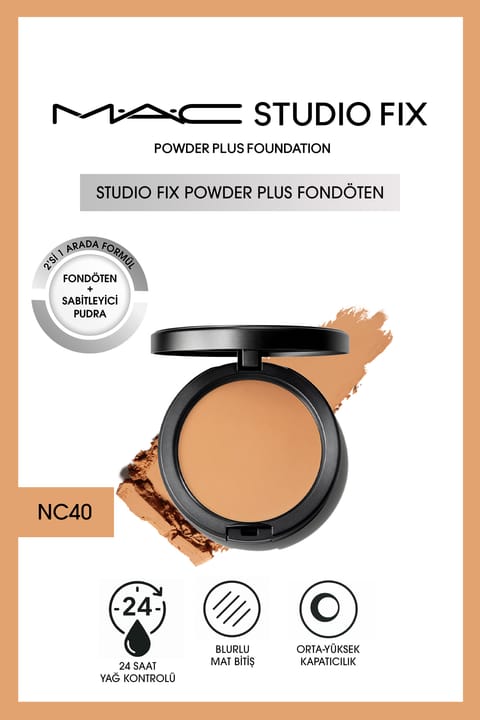 فونداسیون پودری M.A.C Studio Fix Powder Plus - NC40