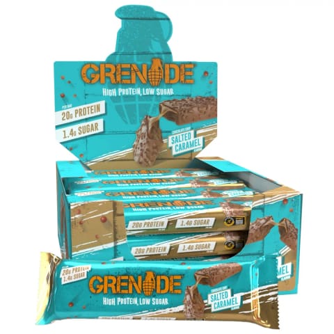 پروتئین بار Grenade ۱۲ عددی ۶۰ گرمی - شکلات چیپسی کارامل شور