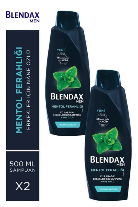 شامپو منتول Blendax مخصوص آقایان ۲×۵۰۰ میلیلیتر – پاکسازی شاداب، ضد شوره