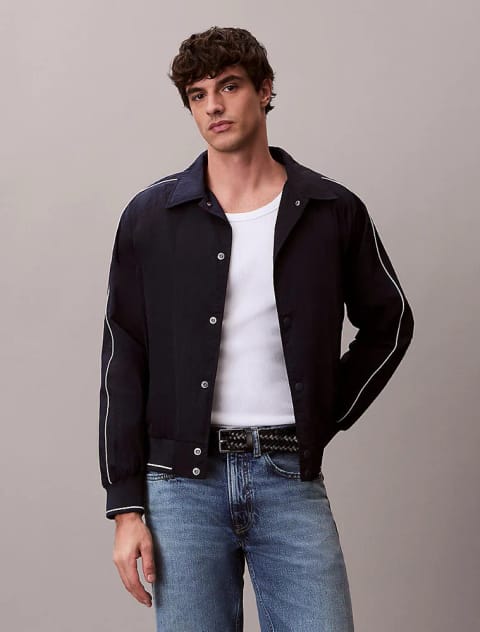 کاپشن بامبر نایلونی اسنپ مردانه Calvin Klein