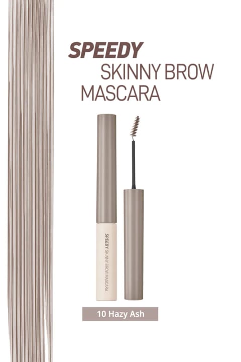 PERIPERA Speedy Skinny Brow Mascara رژ ابرو و تثبیتکننده — 10 Hazy Ash