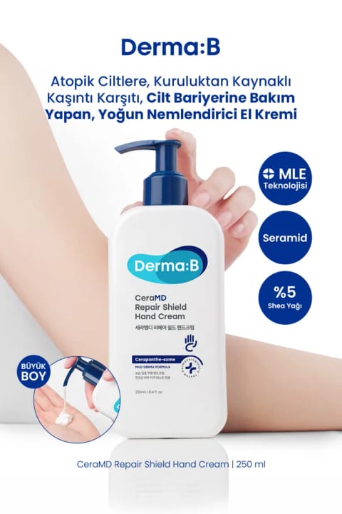 کرم دست مرطوبکننده DERMA:B CeraMD Repair Shield