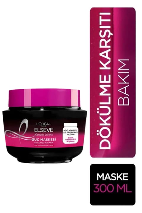 ELSEVE L'Oréal Paris Arginine Direnç X3 ماسک ضد ریزش مو 300 میلی‌لیتر