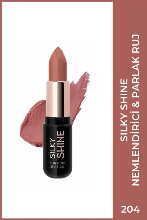 Golden Rose Silky Shine Hydrating Lipstick - رژ لب مرطوبکننده شماره 204
