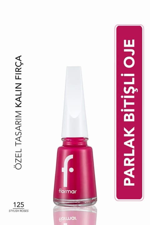 لاک ناخن فلورمار کلاسیک با براقیت و پیگمنت بالا - Nail Enamel-125 استایلش...