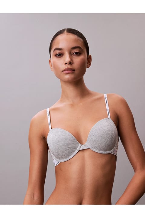 سوتین زنانه Calvin Klein مدل لوگودار طراحی شیک مناسب استفاده روزمره رنگ خاکستری