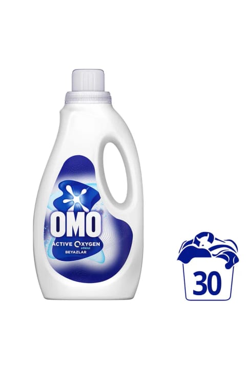 Omo Active Oksijen Etkisi Beyazlar İçin Sıvı Deterjan 1500 ml