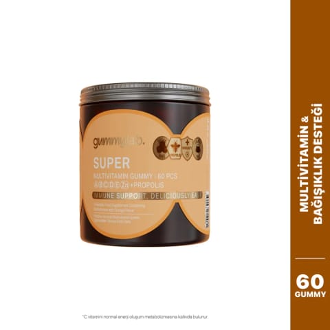 Gummylab مکمل گامی حاوی Super Propolis، Karamürver، Beta Glucan، Vitamin A, B, C, D, E و Zinc — ۶۰ عدد