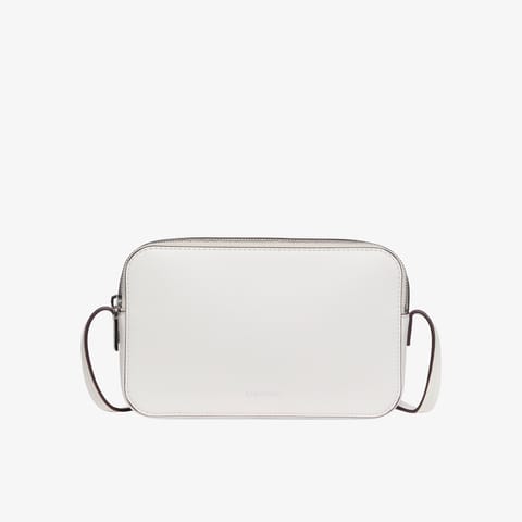 کیف دوشی زنانه سفید Calvin Klein مدل Foil Logo Elongated Camera