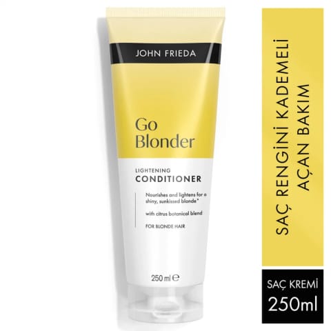 John Frieda Sheer Blonde Go Blonder نرم‌کننده مخصوص موهای بلوند با درخشندگی (250 میلی‌لیتر)