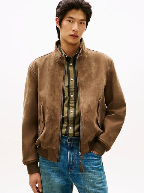 Erkek Nubuck Harrington Ceket