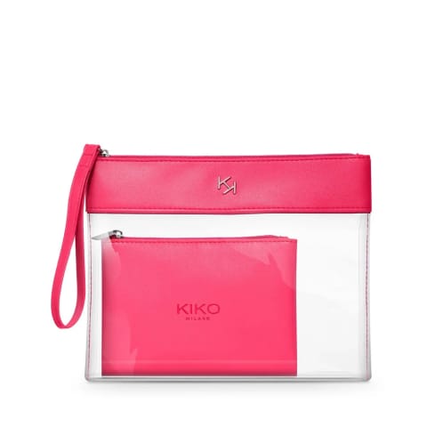 کیف لوازم آرایشی Transparent Beauty Case - 002 Fuchsia