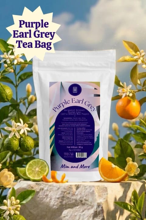 Mim and More Purple Earl Grey ماسلین چای کیسهای ۱۰ عددی