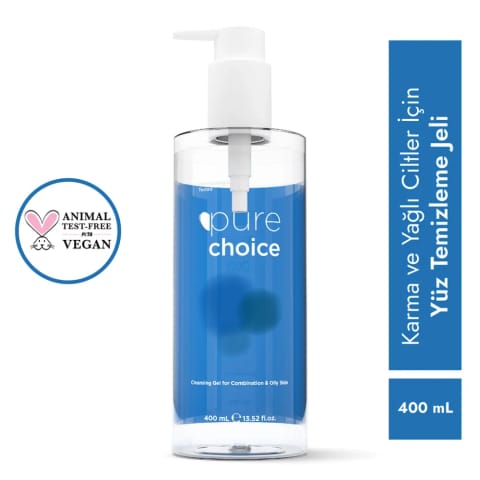 Pure Choice ژل شستوشوی صورت برای پوست مختلط و چرب 400 میلیلیتر