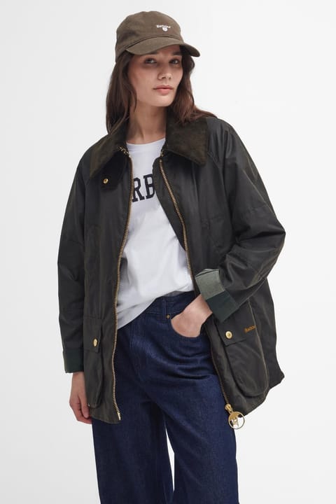 کاپشن روغنی Barbour Allerston OL71 زیتونی-Ancient