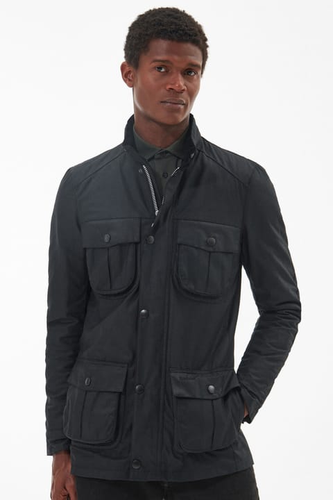 کاپشن روغنی Barbour مدل Corbridge BK72 مشکی/کلاسیک