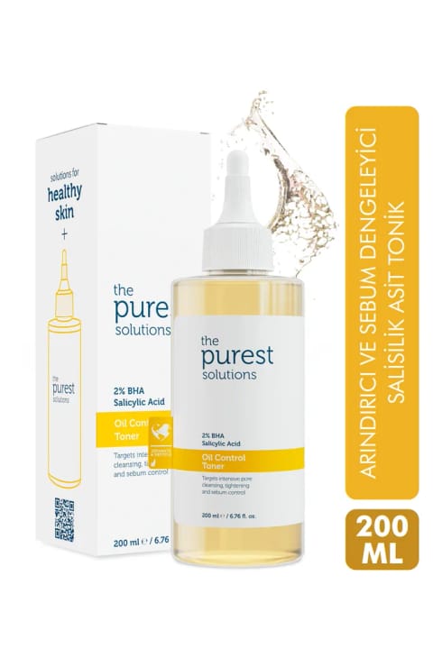 The Purest Solutions تونر سالیسیلیک اسید برای پوست چرب و مختلط و ضد جوش سرسیاه