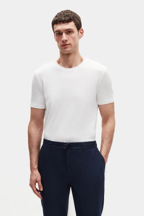 تی‌شرت تریکو ریون تابستانی Twn مدل Slim Fit رنگ اکرو