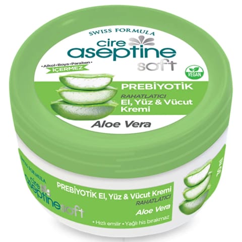 Cire Aseptine Soft کرم تسکیندهنده و مغذی حاوی آلوئهورا و پریبیوتیک ۳۰ میلیلیتر