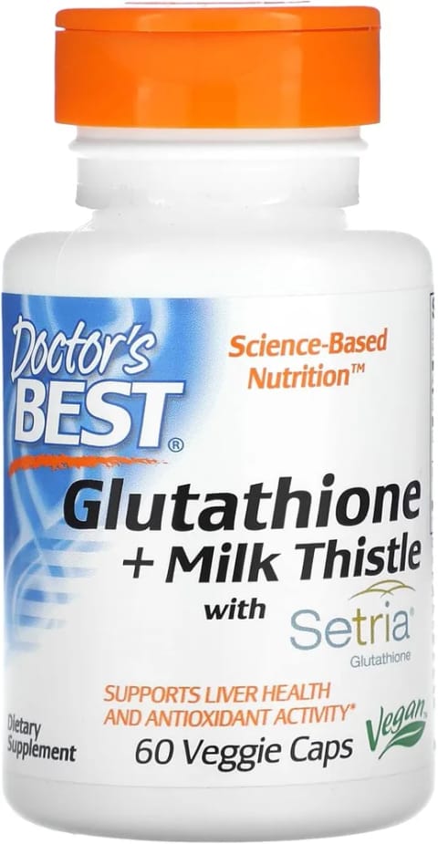 Doctor's Best Glutathione + Milk Thistle 60 Caps