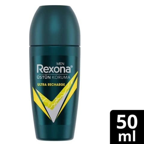Rexona Men Ultra Recharge رول‌آن دئودورانت مردانه ضد تعریق ۵۰ میلی‌لیتر