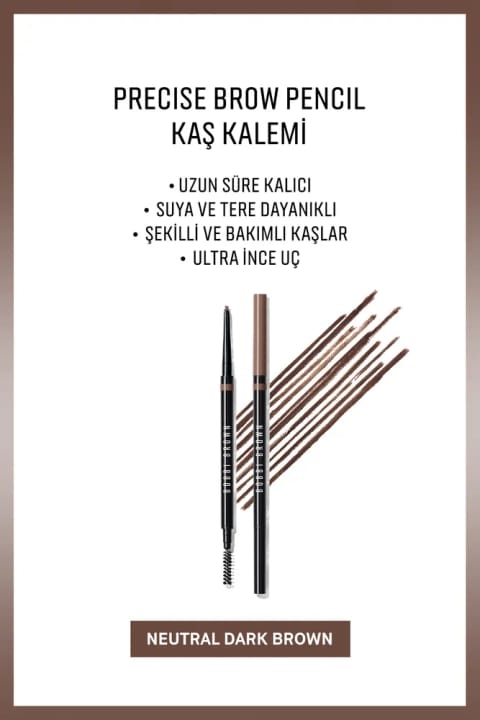 BOBBI BROWN مداد ابرو دقیق - قهوه‌ای تیره خنثی