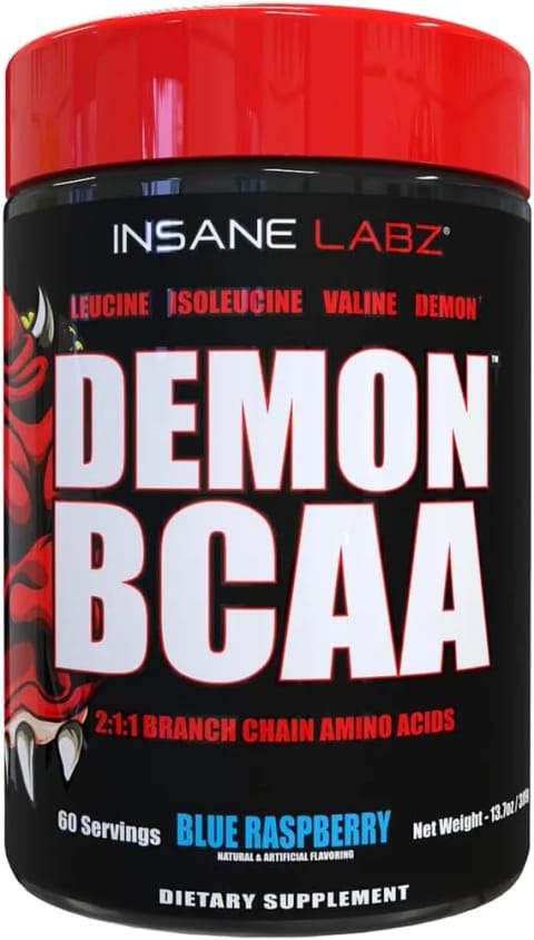 پودر BCAA دیوان Insane Labz 2:1:1 - ۶۰ سروینگ - بلو رزبری