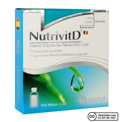 نپتون NutrivitD ویتامین D 5 میلی‌لیتر