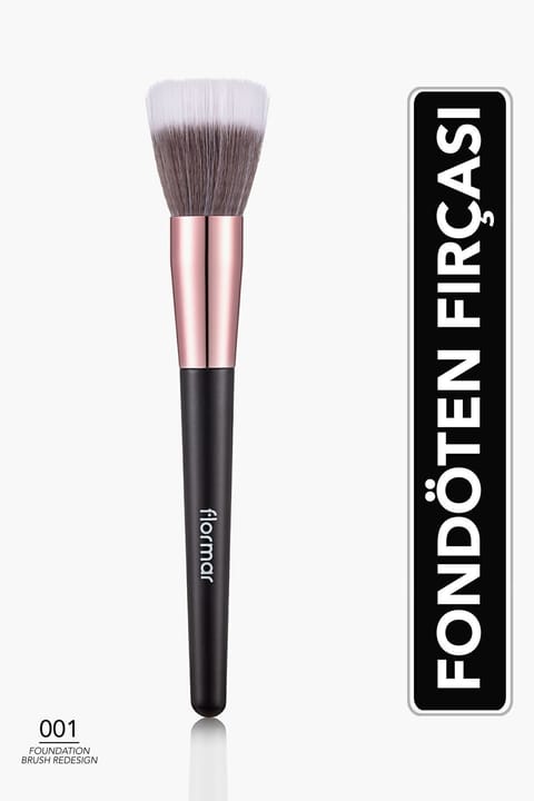 Flormar برس کرم پودر تخت استوانه‌ای - Foundation Brush - 001