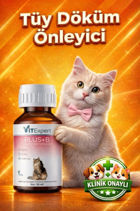 Vitexpert سریع اثر ضد ریزش مو برای گربههای بالغ، جوان و عقیمشده