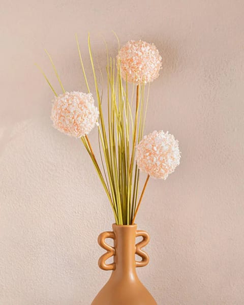 گل مصنوعی Grass Bush تک شاخه ۶۳ سانتی شامپاین