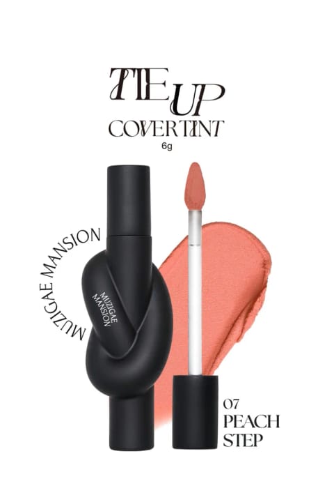 Muzigae Mansion رژ تینت و پایه لب رنگی Tie Up Cover Tint (07 Peach Step)