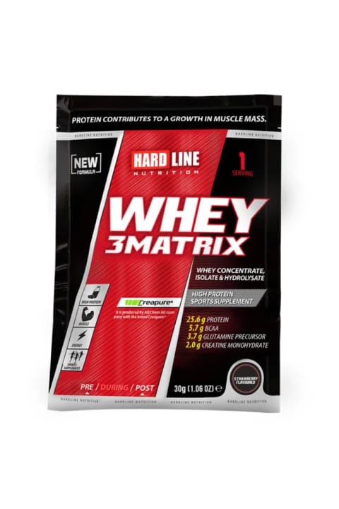 Hardline Whey 3 Matrix Protein Tozu - توت فرنگی - 30 گرم (تک مصرفی)