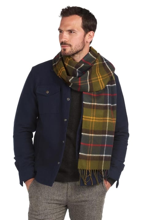 شال گردن باربور مدل Yaxley Tartan طرح Classic Tartan
