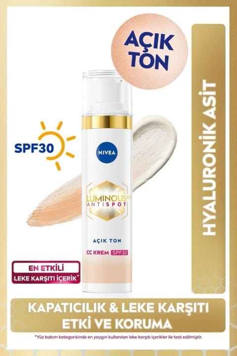 NIVEA Luminous630 ضد لک CC کرم صورت 40 میلیلیتری با SPF30
