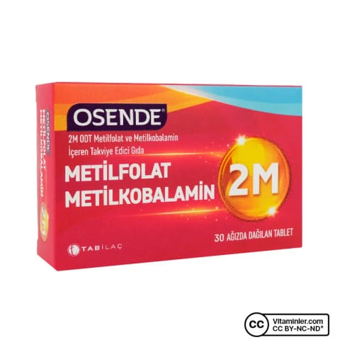 Osende 2M متیلفولات متیلکوبالامین 30 قرص