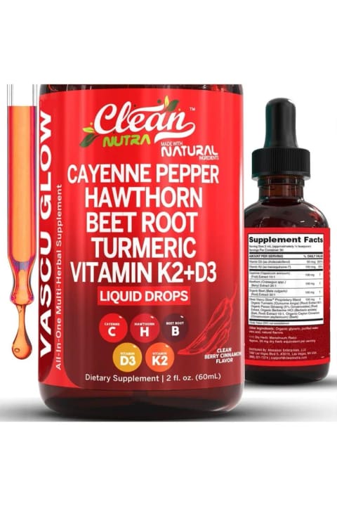 قطره‌های مکمل فلفل کاین و زالزالک Clean Nutraceuticals