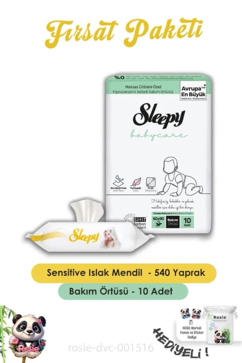 Sleepy Babycare زیرانداز مراقبت از نوزاد ۱۰ عددی