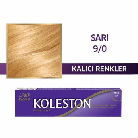 رنگ مو تیوپی Koleston 9/0 زرد