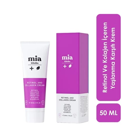 Mia Klinika کرم ضد پیری با Retinol و Collagen 50 میلی‌لیتر
