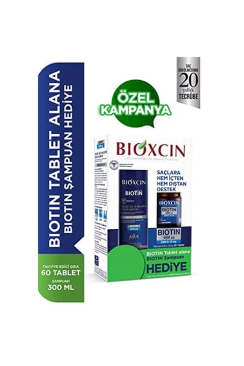 شامپو Bioxcin بیوتین 5000mcg 60 قرص