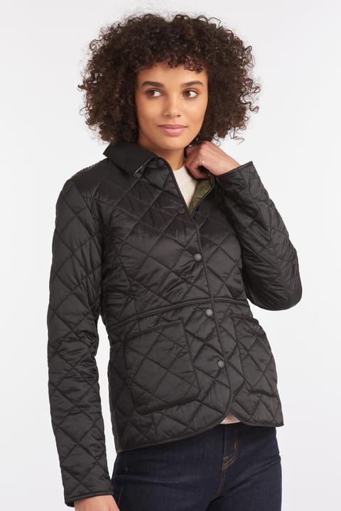 کاپشن کاپیتونه Barbour Deveron BK91 مشکی-زیتونی