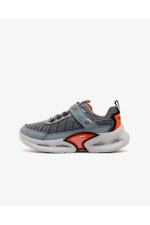 SKECHERS کفش ورزشی چراغ‌دار پسرانه KINETIC-LIGHTS طوسی
