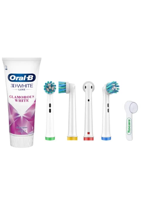 Oral-B خمیردندان - سر یدکی مسواک سازگار با Oral-B (4 عدد معادل Cross Action)