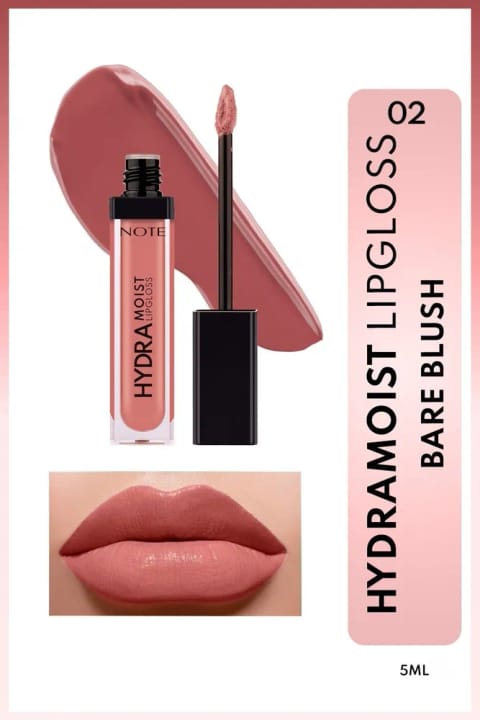 برق لب مرطوبکننده NOTE Hydramoist شماره 02 Bare Blush - نود