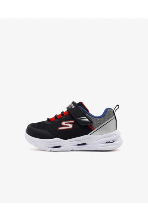 SKECHERS LIL'glide STEP LIGHTS کفش اسپرت بچگانه پسرانه مشکی چراغ‌دار