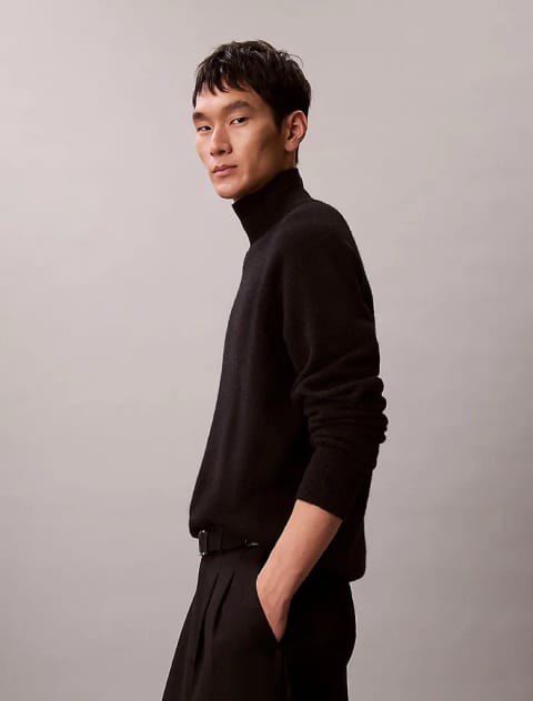 پلیور یقهاسکی مردانه Calvin Klein Cozy Wool