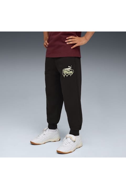 شلوارک ورزشی پسرانه Puma مدل Mid90s Sweatpants مشکی 688470-01