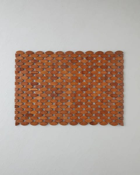 تشک ضد لغزش حمام Becky 40x60 سانتی‌متر قهوه‌ای روشن